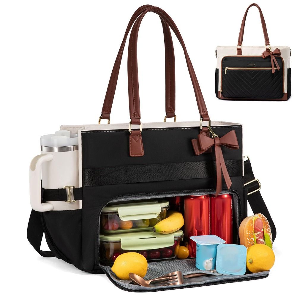 Laptop Accessories Organizer Bag - Tas Makan Siang Berinsulasi Kapasitas Besar