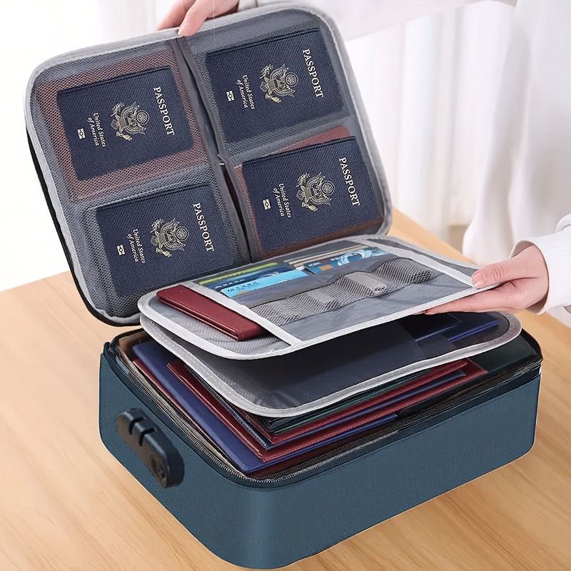Laptop Accessories Organizer Bag - Tas Penyimpanan Berkas yang Dapat Dikunci,