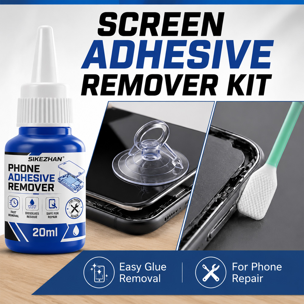 Screen Cleaning Kit - Kit Penghilang Perekat Layar Ponsel Profesional,