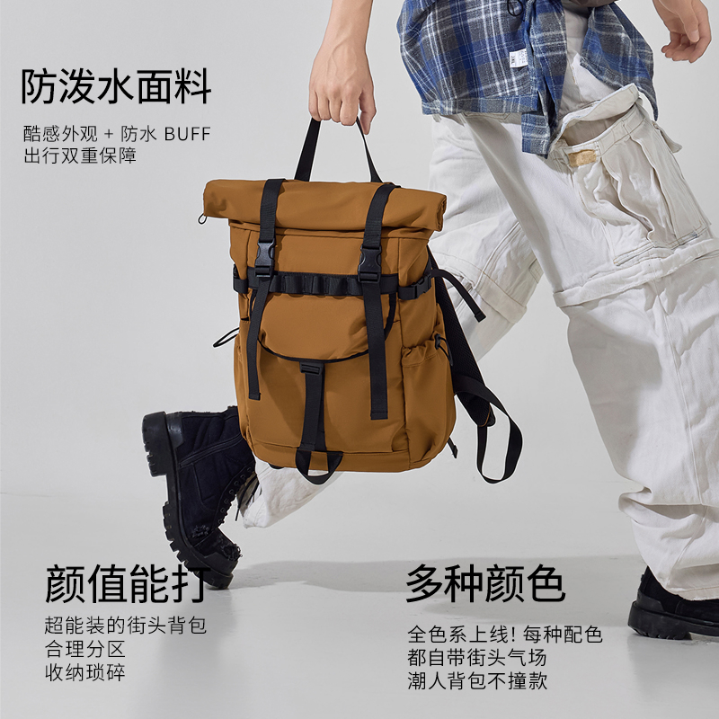Tas ransel pria baru model rol - Laptop Bag Waterproof ulasan dan harga