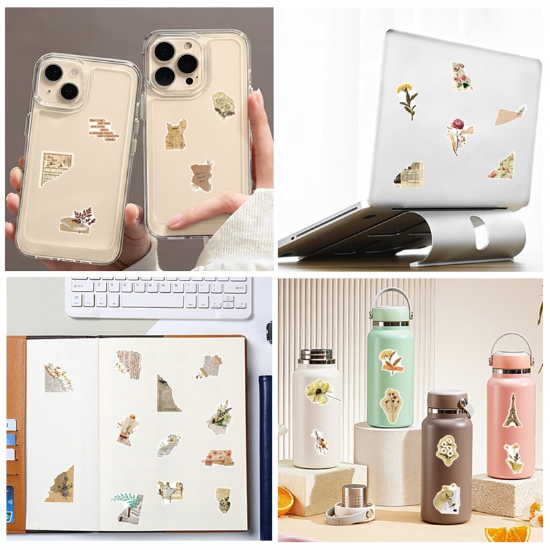 10/30/50 Buah Stiker PVC Lengk - Laptop Accessories Organizer Bag ulasan dan harga