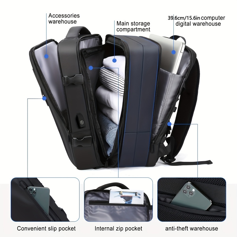 180 °     Tas Ransel Perjalana - Laptop Accessories Organizer Bag ulasan dan harga